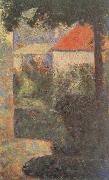 Georges Seurat Houses at Le Raincy oil painting reproduction